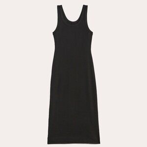 Everlane Women's '90s Rib Dress in Black, Size Extra Small